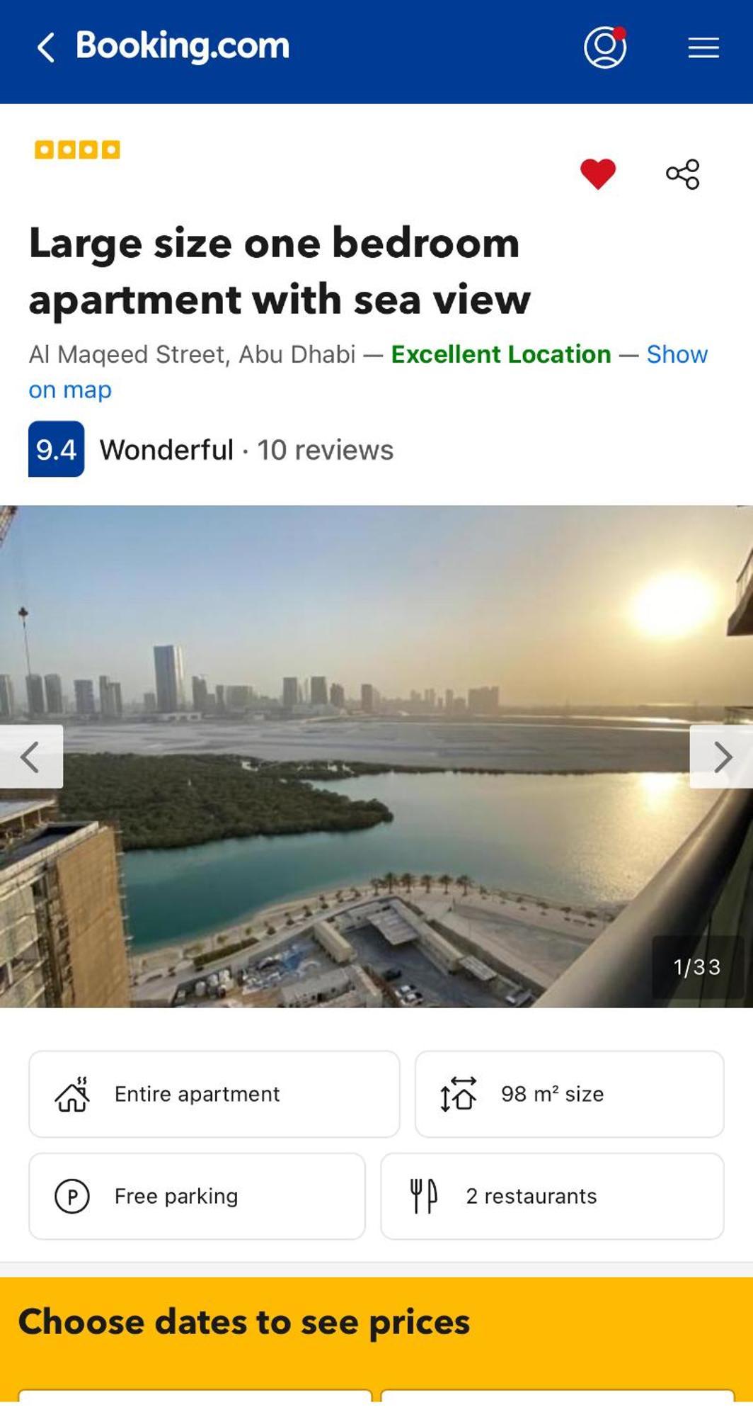 Large Size One Bedroom Apartment With Sea View Abu Zabi Zewnętrze zdjęcie